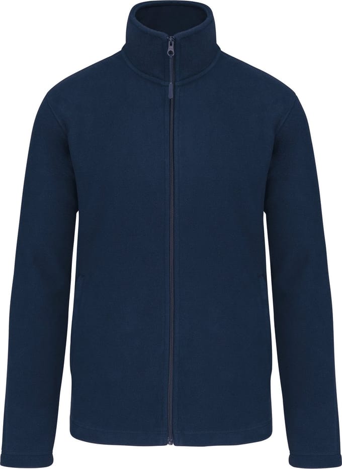Microfleecevest met rits Kariban Navy blauw - maat M