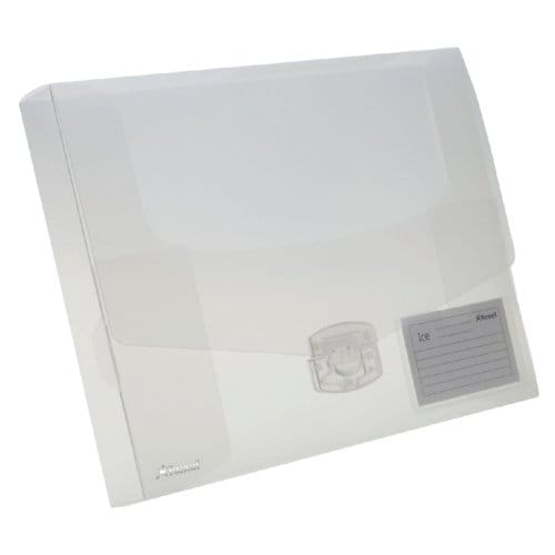 Rexel elastobox Ice transparant rug van 4 cm