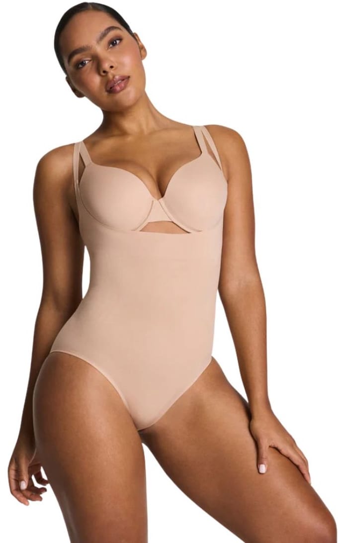 SPANXsculpt GoFigure Open Bust Bodysuit - Kleur Chai - Maat L