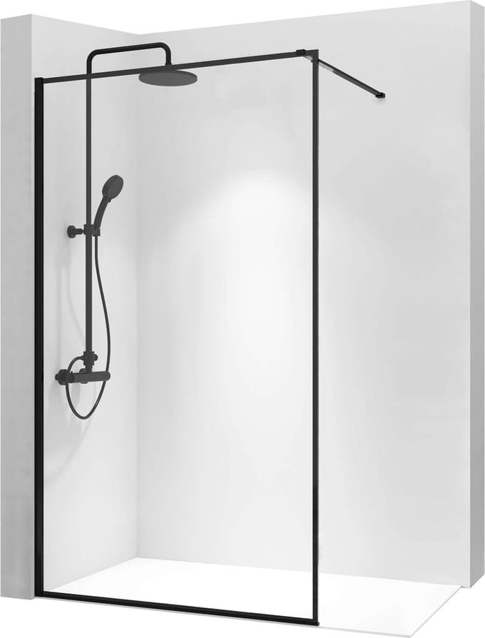 Rea Bler 80 - Douchewand - 80 cm - Zwart
