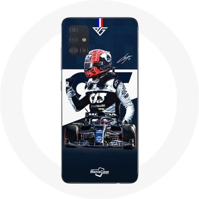 Coque - MANIACASE - Samsung Galaxy A71 - Formule 1 - Max Verstappen - Bleu bleu