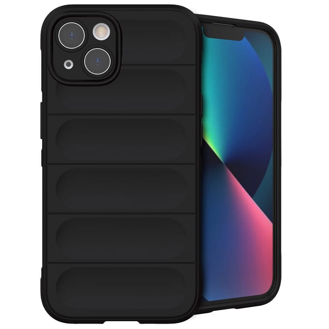 imoshion Hoesje - Geschikt voor Apple iPhone 13 - EasyGrip Backcover - Zwart
