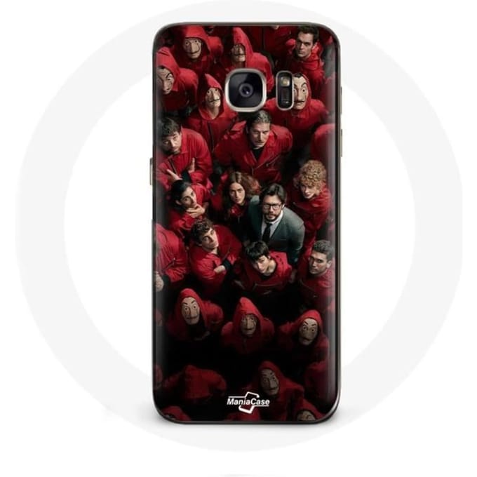 Coque - La casa de papel - Samsung Galaxy S7 - Souple - Noir - Affiche