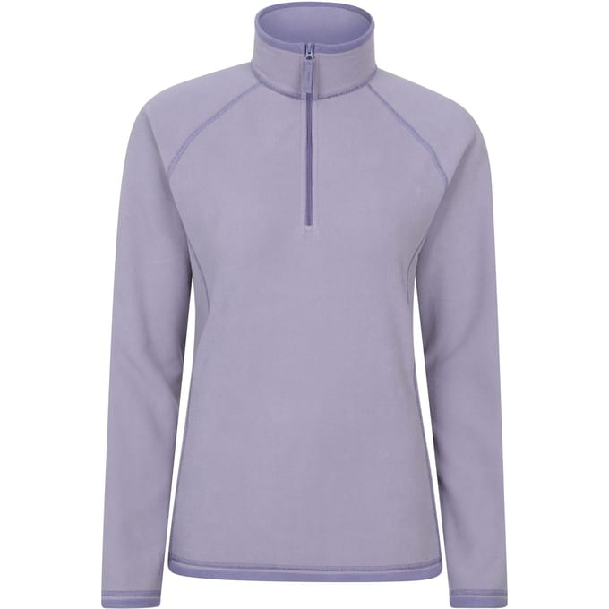 Mountain Warehouse Dames/Dames Montana Half Zip Fleece Top (Donker paars)