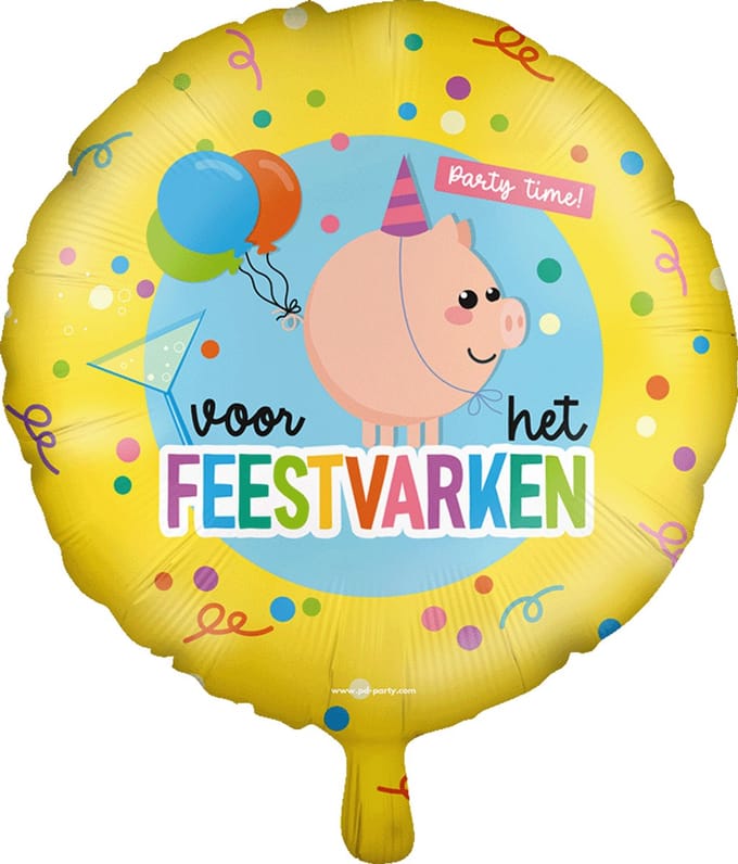 Foil balloon - Feestvarken