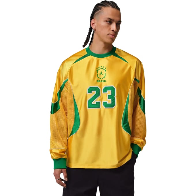 Jordan Brazil Truien/Replica's Heren - Geel - Maat L - Poly Jersey