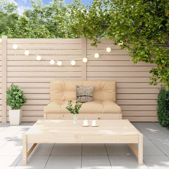 vidaXL - 2-delige - Loungeset - massief - grenenhout