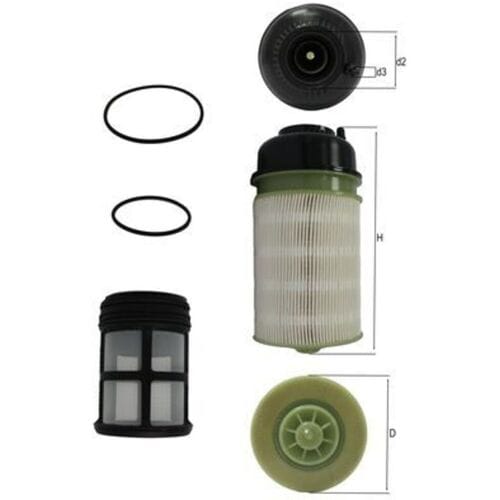 Brandstoffilter MAHLE KX 602KIT