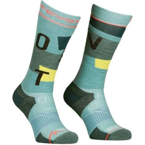 Ortovox Freeride Long Skarpety Narciarskie Damskie - Ice Waterfall (35-38)