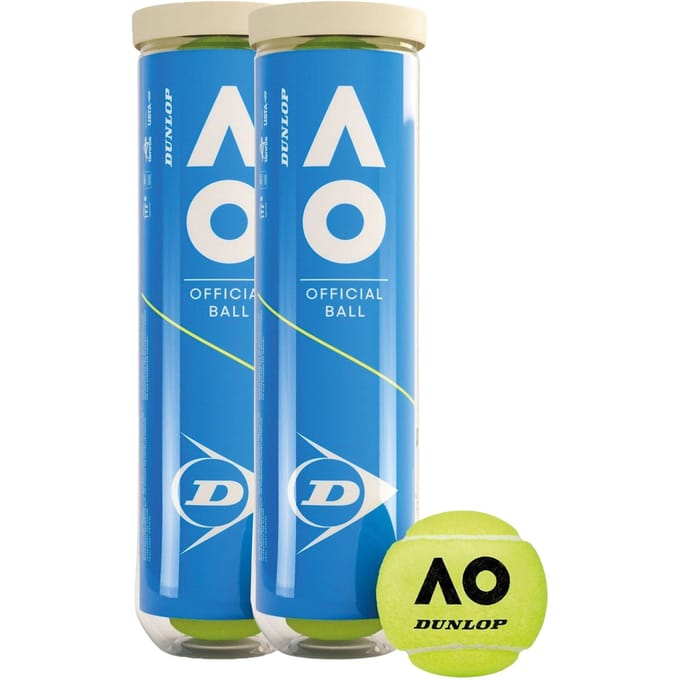 Dunlop Australian Open Tennisballen (2x 4-can)