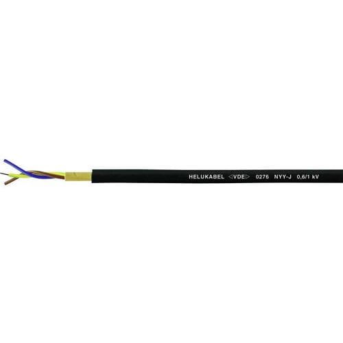 Helukabel 32023 Grondkabel NYY-J 3 G 1.5 mm² Zwart 50 m