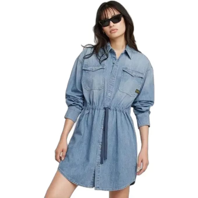 Dames denim jurk G-Star Drawcord