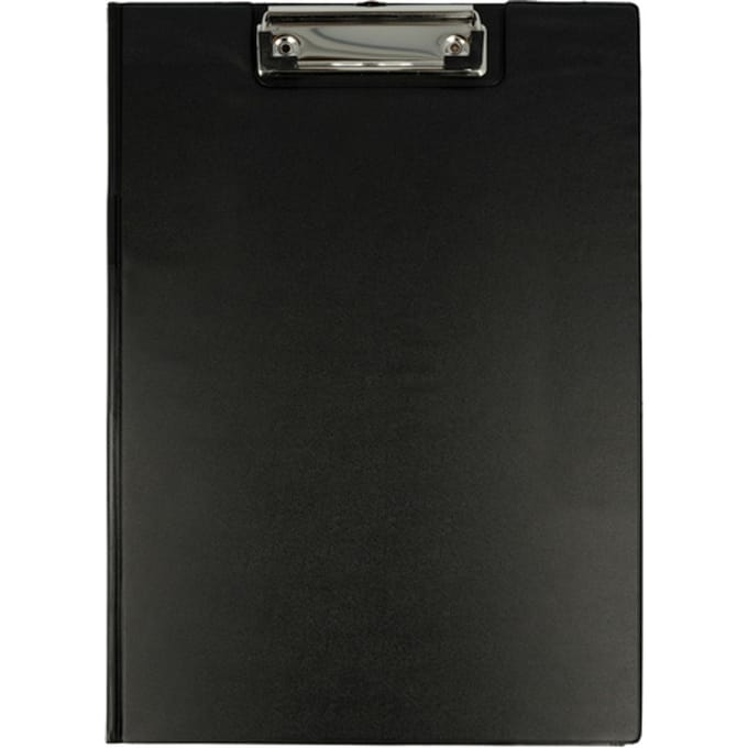 Klemmap Westcott A4, Zwart met PVC Omtrokken