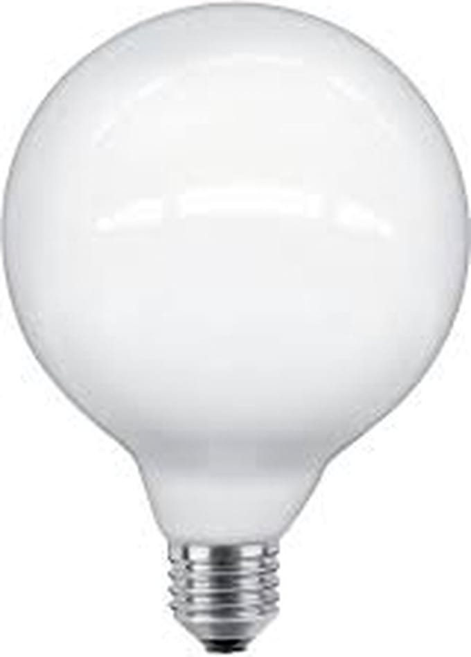 ETH Led Globe 95mm E27 8w/100w 2700k dimbaar 1000L opaal glans glas