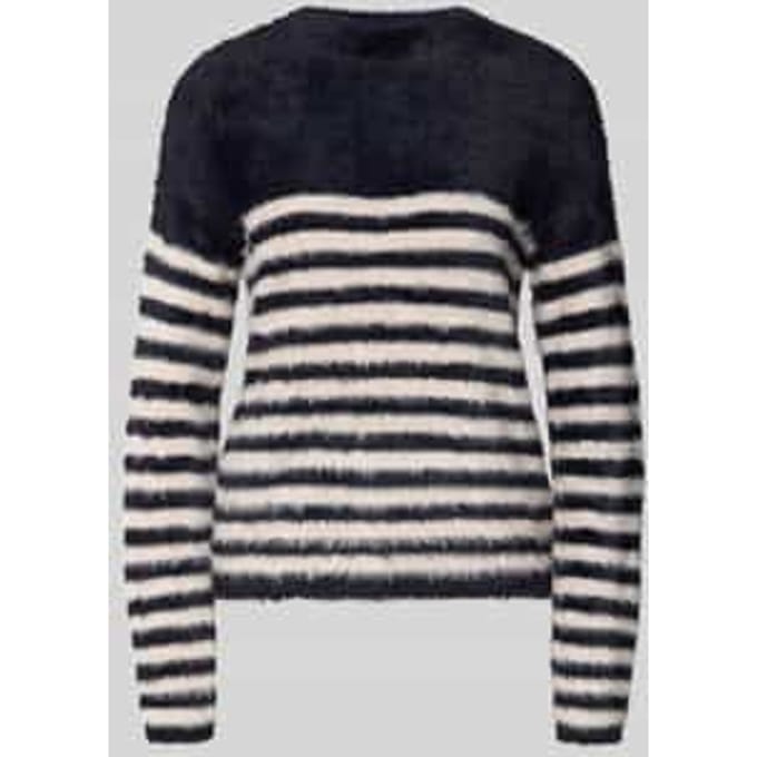 Gebreide pullover van imitatiebont