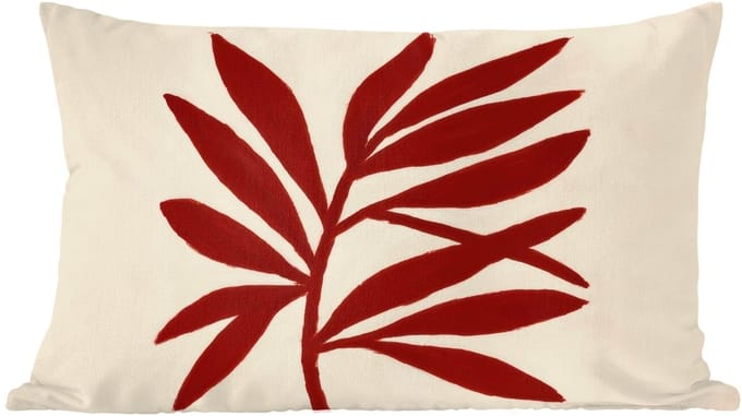 Sierkussens - Kussentjes Woonkamer - 60x40 cm - Tak - Bladeren - Rood