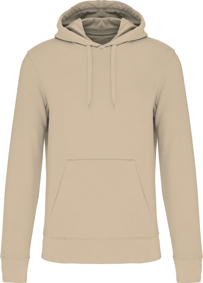 Kariban Ecologische herensweater met capuchon K4027 - Light Sand - L