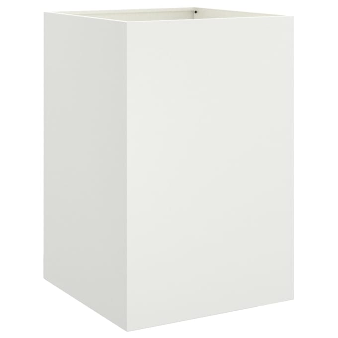 vidaXL - Plantenbak - 52x48x75 - cm - staal - wit