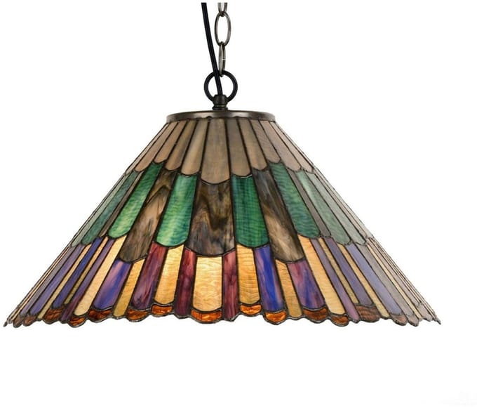 Tiffany Hanglamp Styled Flower 3x E-27 - Art Deco Trade