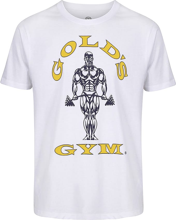 GGTS002 Muscle Joe T-Shirt - Wit/Goud - S