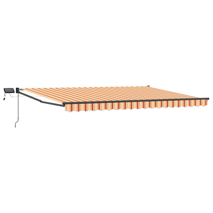 vidaXL - Handbediende - luifel - met - LED's - Multikleur - 4,5 - × - 3 - m