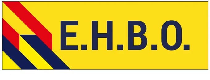 EHBO autosticker binnenzijde raam | 21 x 7 cm