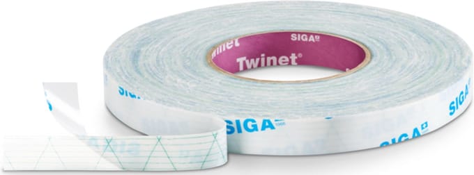 Siga Twinet 20 mm x 50m - Dubbelzijdig sterk - Beschermcoating voorkomt vervuiling