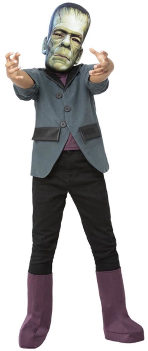 Smiffys - Universal Monsters Frankenstein Kinder Kostuum - Kids tm 6 jaar - Grijs/Zwart