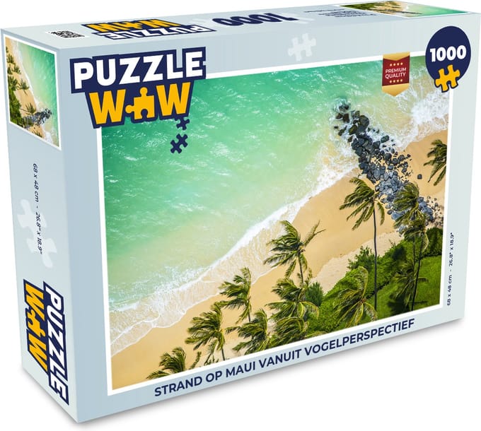 Puzzel Strand op Maui - Legpuzzel - Puzzel 1000 stukjes volwassenen