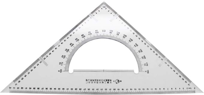 Geometrie Tekenhulpmiddel: Gradenscanner, Roterende Liniaal en Wiskunde Meetinstrument
