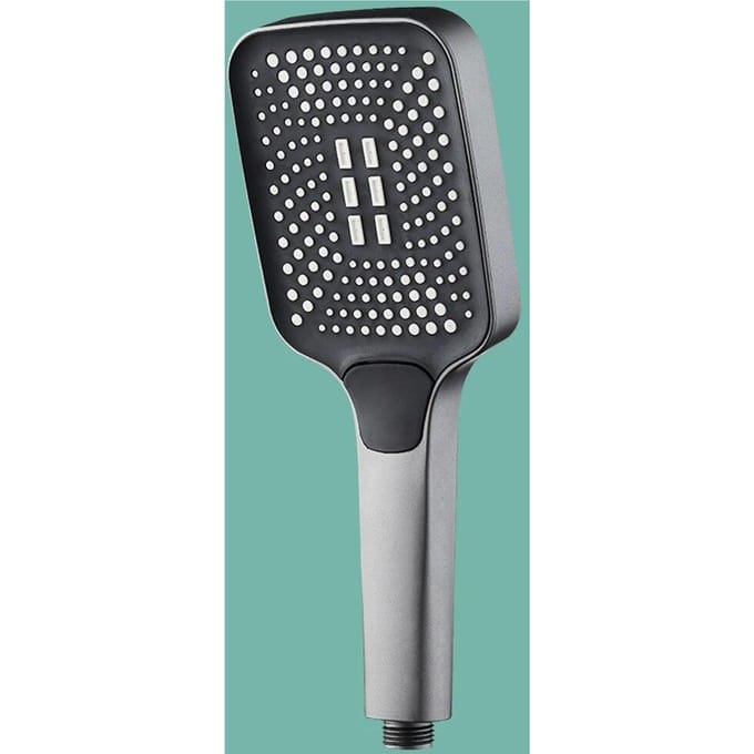 Pommeau de douche à pluie réglable, 4 modes, pomme de douche à grand débit, haute pression, économie d'eau, accessoires de salle de bains gris