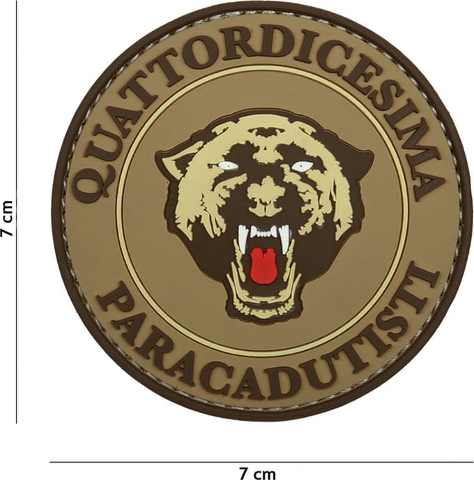 Embleem 3D PVC Paracadutisti coyote