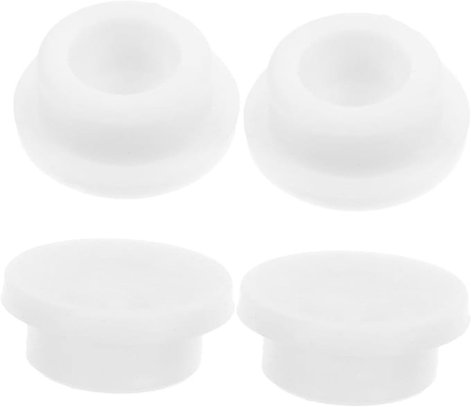 Wasbak Overloop Deksels - Bad Dichtingen - Water Overloop Voorkomen - Elegante Afwerking - 4 Stuks - Wit