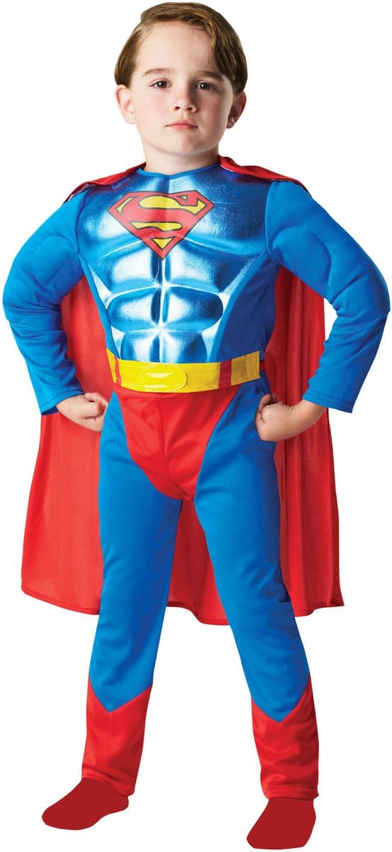 RUBIES FRANCE - Deluxe Superman-kostuum - 134/140 (9-10 jaar)