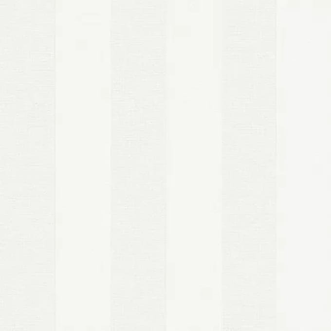Sencys Vliesbehang Overschilderbaar Stripe - Wit - 10,05m X 52cm