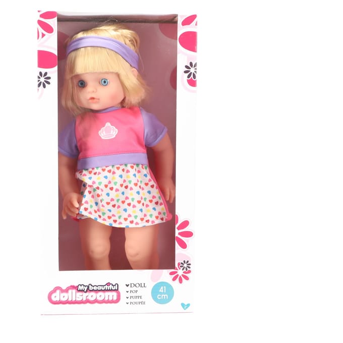 My Beautiful Dolls Room pop van 41 cm met haar