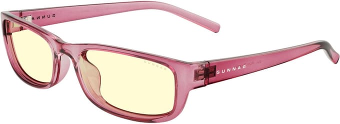 GUNNAR - ELIN Gaming Bril - Computerbril - Blauw Licht Bril - Blue Light Glasses 0.2 Sterkte - Plum/Crystal - Amber