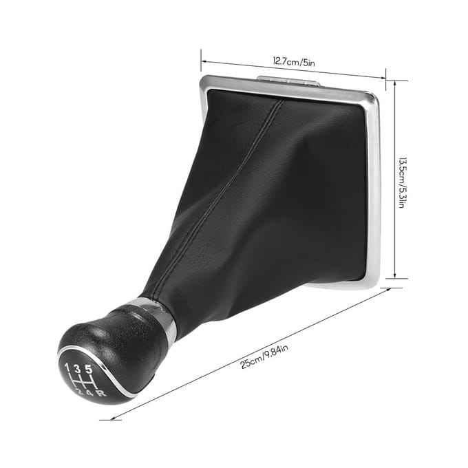 Versnellingspookhoes 5-versnellingsbak Handgeschakelde versnellingsbak Versnellingspookknop Stofdichte hoes voor Ford Focus black