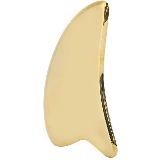 Outil de Massage Acupoint Fascia en Laiton Gua Sha Soulagement Douleur Musculaire Masseur Planche à Gratter beige