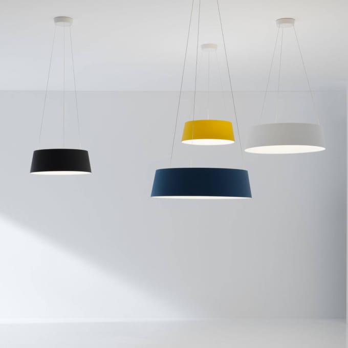 Stilnovo Oxygen LED hanglamp, geel, Ø 56 cm