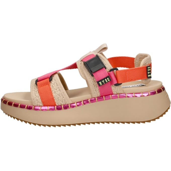 Steve Madden Decorum Sandalen Plat - Fuchsia - Maat 38