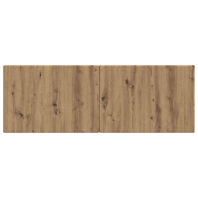 vidaXL - Wandgemonteerd - Hoofdbord - BREDA - Artisanaal - eiken - Bewerkt - hout