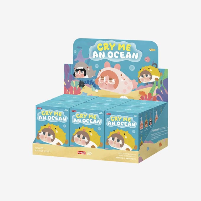 POP MART CRYBABY Cry Me An Ocean Serie - Vinyl Pluche Hanger Blind Box