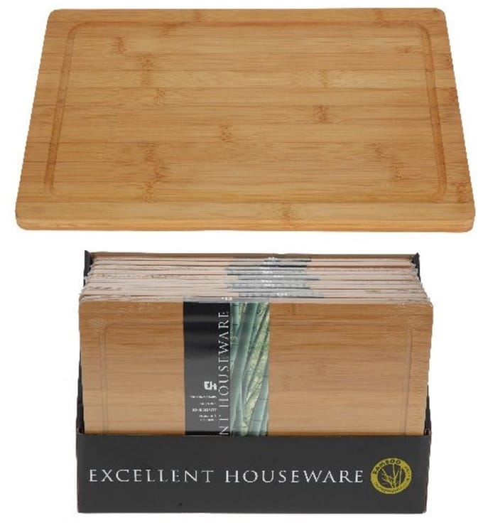 Snijplank ca 37X25X2cm bamboo