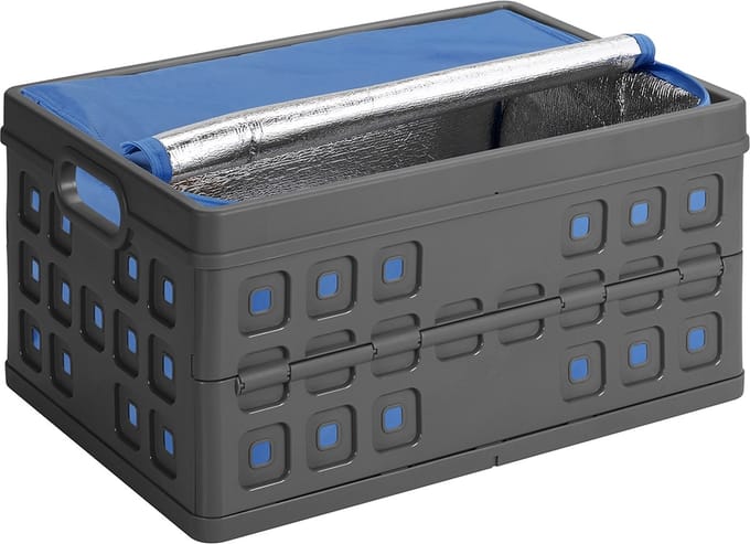 Sunware Square Vouwkrat 46L - Met koeltas - Antraciet