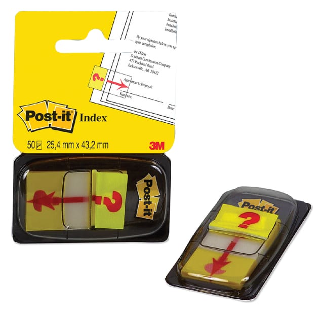Post-it® Index Standaard, Sign Here, 25.4 x 43.2 mm, 50 Tabs/Dispenser