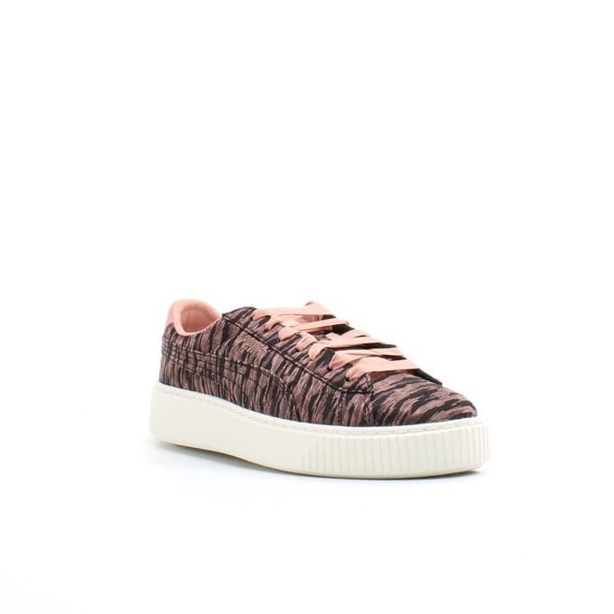 Puma Basket Platform VR Dames Roze/Zwart Trainers