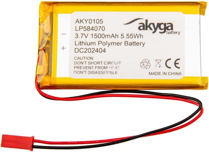 Lithium Polymeer Batterij - Oplaadbare Energiebron - Draagbare Apparaten - Geïntegreerde Bescherming - 7x4x0.6 cm