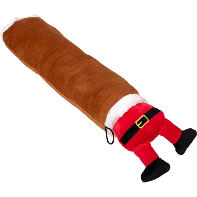 TIAKI hondenspeeltje Kerstman in schoorsteen ca. l 48 x b 11 x h 8 cm hond