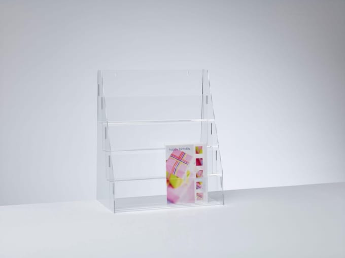 Acrylglas toonbankdisplay voor kaarten